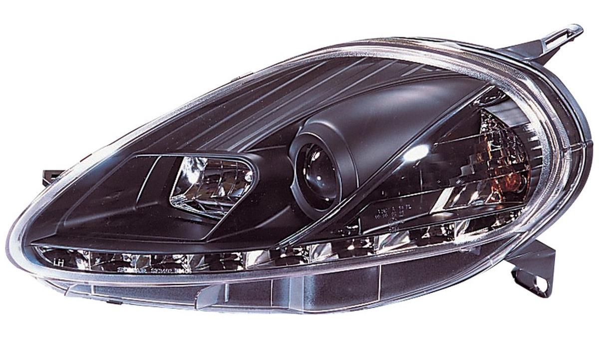 Set+de+phares+look-diurnes+sur+mesure+pour+Fiat+Grande+Punto+2008-+-+Noir